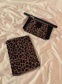 Cheetah,Leopard Print A Beautiful And Cute Leopard Print Double-Sided Painted Pattern 720-Degree Rotating Acrylic Transparent Crystal Back Plate Anti-Drop Flat Protective Case That Supports Sleep And Wake-Up