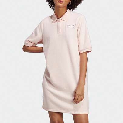 Adidas Vestido casual de mujer con estampado gráfico y manga corta IP3754, para el verano