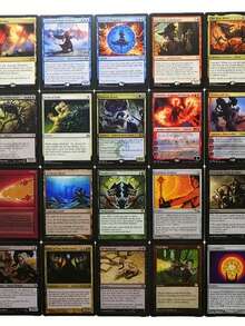60pcs Black Core Magic The Gathering Cards P9 Dual Land Fetch Land Shock Lands Proxy Cards - Coffee Brown - View 3