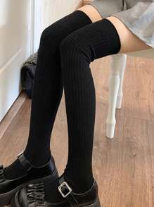 Calze lunghe fino al ginocchio per donna, calze lunghe e annodate, calze alte per stivali