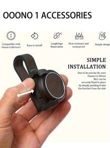 1 Stück Autohalterung für Ooono Codriver1 Radarwarner - hitzebeständig bis zu 90°C, verstärkte Klemmen für sicheren Halt, einfache Montage an Sonnenblende/Armaturenbrett (Radarwarner nicht enthalten), Fahrzeugzubehör, stilvolles Clip-Design, hitzebeständige Materialien, Fahrzeugtechnik, kompaktes Design, langanhaltend Zubehör, Reiseessentials für Frauen, Aufbewahrungsorganizer, Rückkehr zur Schule, Schlafsaal-Aufbewahrung