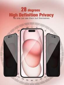 ZYONS 2 paquetes de protector de pantalla de vidrio templado antirreflejo para iPhone 17 Pro Max/Air/17/16 Pro Max/16 Plus/16E/15/14/13/12/11 Series - Acabado brillante, anti-arañazos, anti-huellas dactilares y anti-manchas de grasa, compatible con fundas de teléfono, protección de privacidad de pantalla