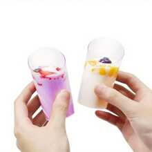10个/20个/30个/40个/50个/60个装圆形斜口派对甜点杯（60毫升/3盎司），酸奶果冻/开胃菜杯 - 可重复使用甜点杯，适用于派对、迷你甜点、布丁、水果和冰淇淋 - 無色 - 查看 5