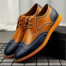Men's Oxford Shoes Dress Shoes Men's Lightweight Lace-Up Fashion Shoes-20256688 - 棕色-04 - 查看 9