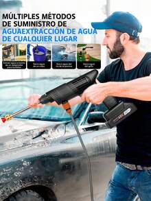 Portable Cordless Electric Pressure Washer Gun - US A Type Plug(110-127V) - View 5