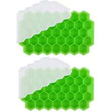 1 件蜂窝状硅胶冰格 - 37 格六角形冰块模具,可制作形状完美的冰块和冰球 - 彩色 - 查看 20