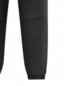 Women's Winter Waterproof Windproof Ski Pants – Thermal Lined & Thickened Cargo Trousers With Graphene Thermal Pads, Zippered Pockets, Insulated Softshell Hiking Snow Pants For Skiing, Snowboarding, Arctic Trekking, Polar Expedition & Daily Cold-Weather Commute - Black - View 6