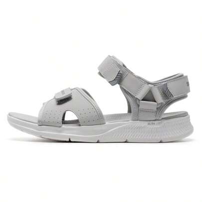 Skechers Giày Sandal Cổ Thấp Thoáng Khí Nhẹ Go Constant Sandal Nam, Giày Thể Thao Ngoài Trời City 229097-GRY