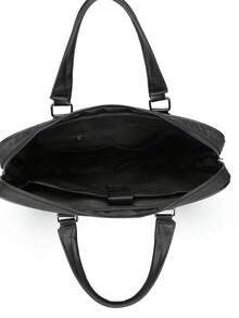 优雅男士公文包，可容纳文件、笔记本电脑、笔记本，简约时尚，适合办公室、商务旅行，高端品质，是男士的理想礼物