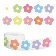 500PCS Cute Flowers Rewards Stickers Roll Vinyl Decorate Stickers Scrapbook, Journaling, Laptop, Bumper, Skateboard, Water Bottles, Computer, Phone, Cartoon Anime - Multicolor - View 4