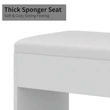 FUSOU 13 Drawers Vanity Desk, Makeup Vanity With Power Outlet, Vanity Table With Mirror And 13 LED Bulbs, 3 Color Lighting Modes, Glass Top, Dressing Table For Bedroom