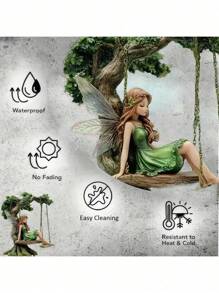 Viral Fairy Swing Garden Stake! Acrylic Outdoor Decor – Enchanted Wedding & Lawn Ornament | No Battery Needed, Year-Round Whimsical Vibes