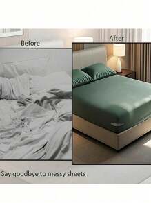 4 件套可锁床单支架、转角床单支架、防滑床单夹、床垫绑带、适用于大多数床单尺寸、防滑床单支架，可将床单牢固固定到位 - 彩色 - 查看 5