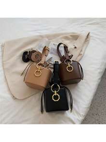 女士时尚背包 - 卡其色 - 查看 5