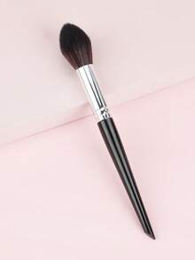 1 件火焰形腮红、荧光笔、小圆形化妆刷、面部粉刷、化妆工具 - 黑色 - 查看 3