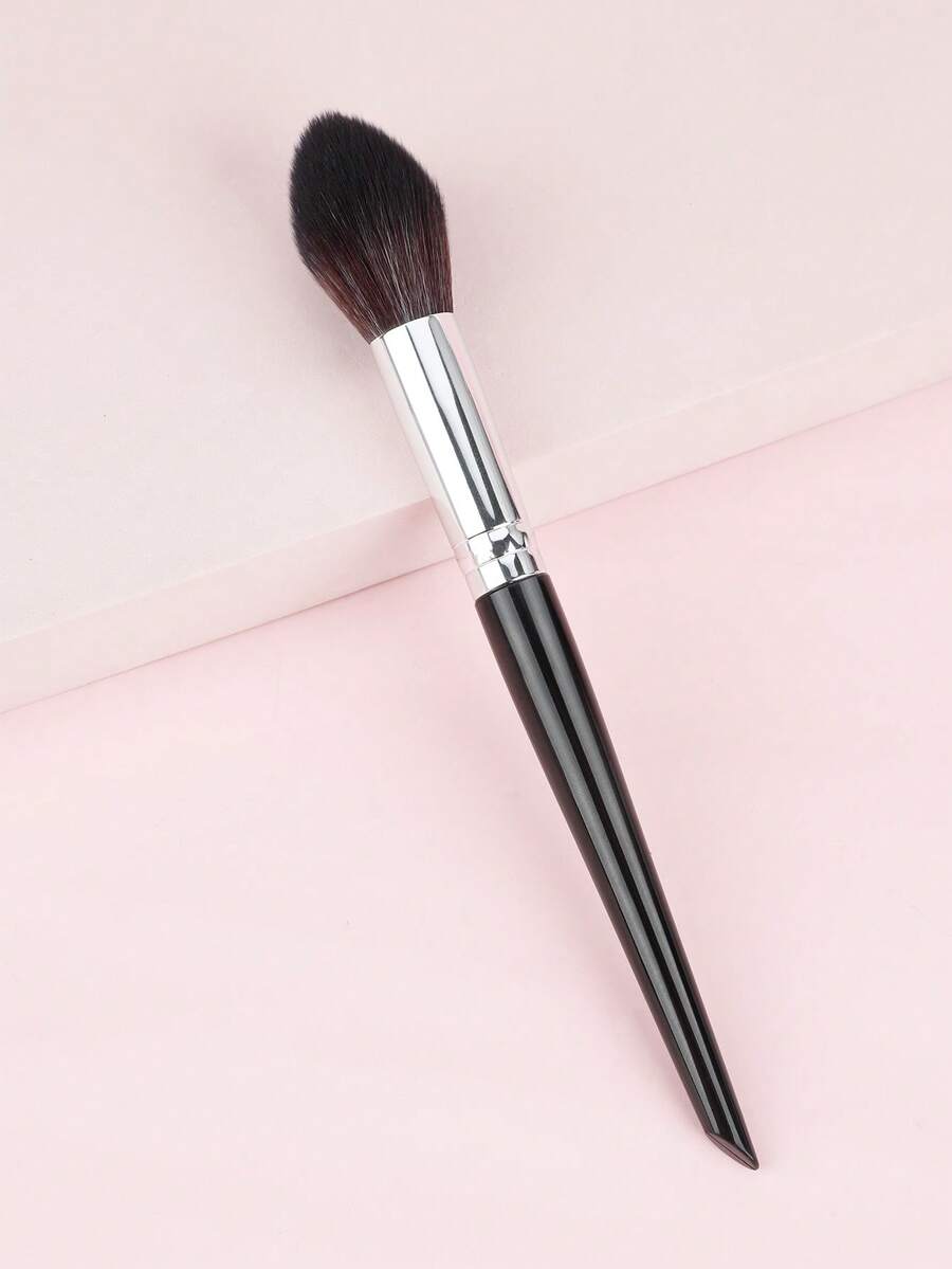 1 cọ trang điểm hình ngọn lửa, cọ highlight, cọ trang điểm tròn nhỏ, cọ đánh phấn phủ, dụng cụ trang điểm - màu đen - Xem 1