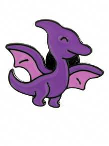 1/6 Stück Cartoon Kreativ Dinosaurier Pterodaktylus Triceratops Brosche, Legierung Öltropfen Abzeichen Bekleidungszubehör Taschendekoration, Spaßstecknadeln, Anstecknadel, Cap-Pins, Schulranzen-Pins