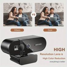 2K 4K Webcam 1080P For PC Web Camera Cam USB Online Webcam With Microphone Autofocus Full Hd 1080P Webcam For Computer - 彩色 - 查看 2