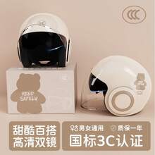 Bicycle Helmets - 3C Certification - Ice Powder Bear [Anti-fog] Dual Mirror - View 8
