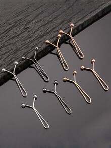 12个隐形多功能夹 - 可调节，适用于腰带、围巾/头发，也适用于服装、牛仔裤、帽子（金属材质）（12/6/3个装） - 彩色 - 查看 11