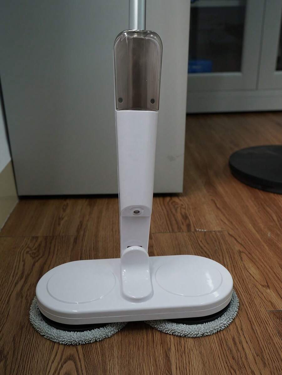 Trapeador eléctrico con depósito de agua y aspersor. Limpieza profunda sin esfuerzo. - Blanco - Ver 1