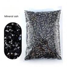Non Hot Fix Rhinestones 2mm-6mm Silver Bottom Round Resin Flatback Crystal Rhinestone DIY Nail Art Jewelry Garment Decorations