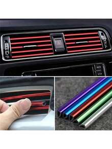 10 件 7.87 英寸通用 U 型装饰线，适用于汽车空调出风口、汽车造型门边角保护器