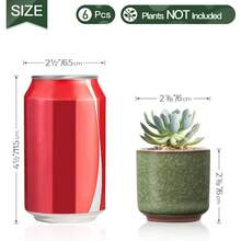 SRGTDH 2.5 Inch Small Ceramic Succulent Planter Pot With Drainage Hole Set Of 12, Ice Crack Glaze Plant Container For Cactus, Plant Lover Gifts For Women Mom Aunt Home Office Decor