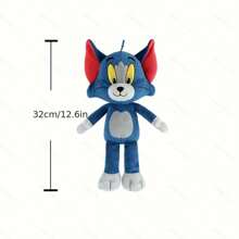 TOM AND JERRY. 正宗 23-32 厘米电影院汤姆和杰瑞毛绒玩偶，儿童生日礼物，卡通收藏玩偶