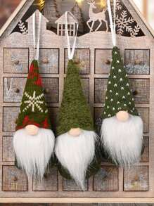 3Pcs Green Faceless Gnome Ornament,Christmas Home Room Dining Table Decoration,Christmas Tree Decoration Pendant,Home Decoration, Festive Party Decoration,Merry Christmas,Xmas Gift,Holiday Party Favors,Christmas Decoration,Christmas Party Supplies,Xmas Decor, New Year 2026 Gift