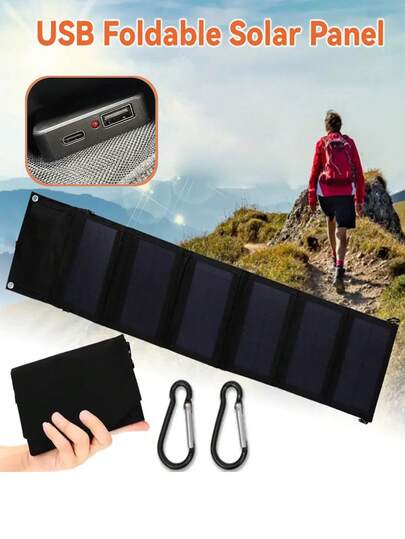 6pcs 30W Monocrystalline Solar Panel, Portable Outdoor Foldable Solar Charger, Folding Compact 6pcs Solar Panel