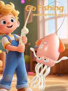 儿童搞笑跳舞章鱼音乐玩具 - 自动感应避障，可爱、放松、益智早教夜灯玩具