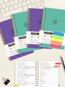 1pc Simple Password Book, Minimalist 52 Sheets Advanced Address Password Manager With Website Password Quick Access Username And Password Storage Perfect For Home Office Internet Computer Logins,Back To School Supplies