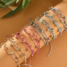 1 Set New Bohemian Style Hollow Weaving Expandable Bracelet Bangle