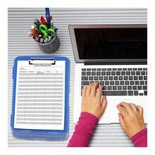 Carpeta Portapapeles Papeleta Almacena Tabla Clip Carta - Azul - Ver 8