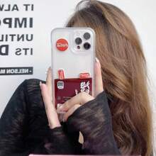 Funda de lujo para iPhone carcasa rígida CocaCola edición limitada diseño exclusivo protección total teléfonos Apple modelos compatibles case premium - transparente - Ver 3