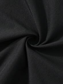 2 件套女童灯笼袖 Polo 领上衣和阔腿裤套装，休闲/派对/表演装，春夏 - 黑色 - 查看 11