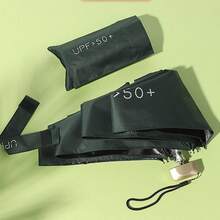 1 pieza Paraguas ultraligero de 5 pliegues, parasol plegable compacto de 6 varillas, paraguas de doble uso para sombra y lluvia - Multicolor - Ver 7