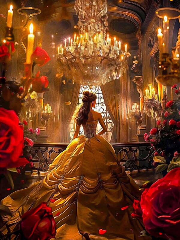 Disney 1 pièce Kit de peinture numérique - Princesse Disney, 40*50 cm/15,7 x 19,6 pouces, Kit de peinture numérique pour débutants et adultes, Kit de démarrage pour fournitures de peinture, Fournitures artisanales DIY, Décoration murale faite main, Cadeau idéal pour l'anniversaire