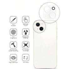 2pcs Clear Transparent Scratch-Resistant Camera Lens Protective Film Compatible With Apple 11 12 13 14 15 16 Pro Max Plus Mini, HD Clear Full Coverage Guard Applicable To Daily Shield, Office, Home Lens Protector Phone Camera Cover Waterproof Shockproof Anti-Fall Anti-Fall Anti-Fingerprint - Clear - View 4