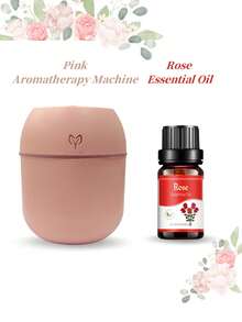 两件套（香薰机+精油），220毫升USB便携式笑脸香薰加湿器喷雾器，10毫升多香精油，适用于家庭、酒店、浴室除臭、香氛、空气清新，持久留香 - 彩色 - 查看 28