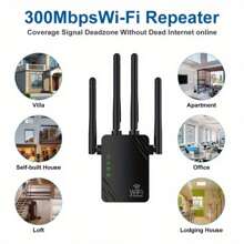 WiFi Extender/Repeater,360° Full Coverage, Internet Booster - With Ethernet Port, Quick Setup, Home Wireless Signal Booster - UK Plug(220-240V) - View 11