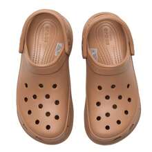 Crocs 女士经典鳄鱼压纹拖鞋/凉鞋，复古Bae休闲舒适轻便户外旅行运动休闲鞋206302-2JJ - 巧克力色 - 查看 5