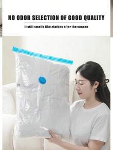 Vacuum Storage Bag 1/5 PCS Vacuum Storage Bag + 1 Pump, Compression Travel Storage Bag, Can Store Bedding Pillows Quilts Wardrobe Coats School Season Clothing Storage Organization