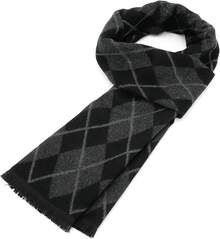 Bufanda larga suave de invierno para hombres de American , bufanda de cuadros con borlas para hombres, bufandas clásicas suaves - Rojo - Ver 12