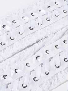 1 Pair Ladies' Lace-Up Wedding Long Gloves