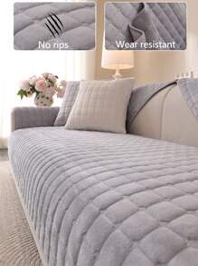 1 件四季沙发垫套，现代简约防滑沙发座椅保护套，防尘可洗沙发套，柔软防褪色，宠物友好，适合卧室、办公室、客厅的 L 型和 1/2/3/4 座沙发 - 淺灰色 - 查看 4