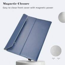 LZCompatible With Surface Pro 9 CaseSurface Pro 8 Case PU Leather Slim Folding Stand Cover For 13 Microsoft Surface Pro 9 2022 Surface Pro 2in1 8 Tablet Not Fit Other Tablet Blue1510 - Màu xanh lam - Xem 3