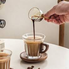 Juego de tazas de café de vidrio creativas, tazas de extracción de café americana de alta gama y exquisitas para uso doméstico