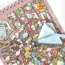 40pcs Stickers, The Sims Series, Exquisite DIY Landscape Fun Stickers, Scrapbook Supplies, Decorative Laptops, Phone Cases, Stationery Cases,School Supplies,Back To School - Multicolor - View 4